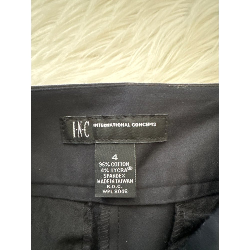 INC International Concepts Black Shorts Size 4 - Picture 6 of 9